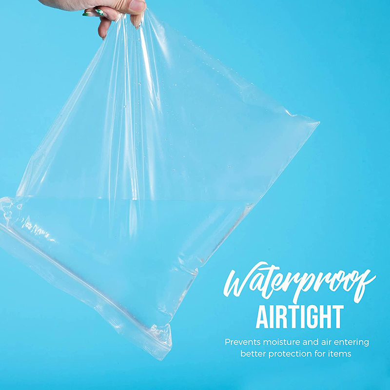 Plastic transparent zipper bag