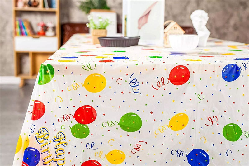 Kids Party Balloon Plastic Tablecloths