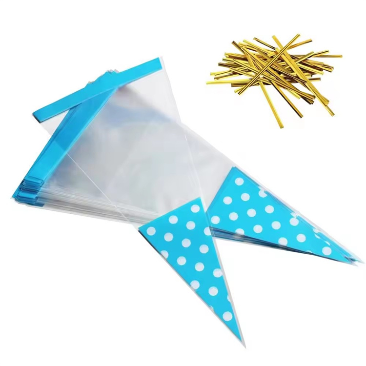 Plastic Clear Triangle Treat Bags