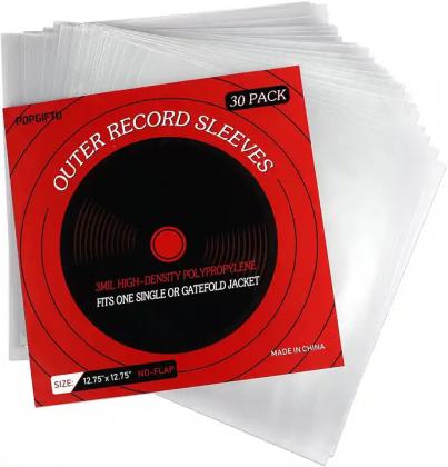 vinyl record plastic sleeve