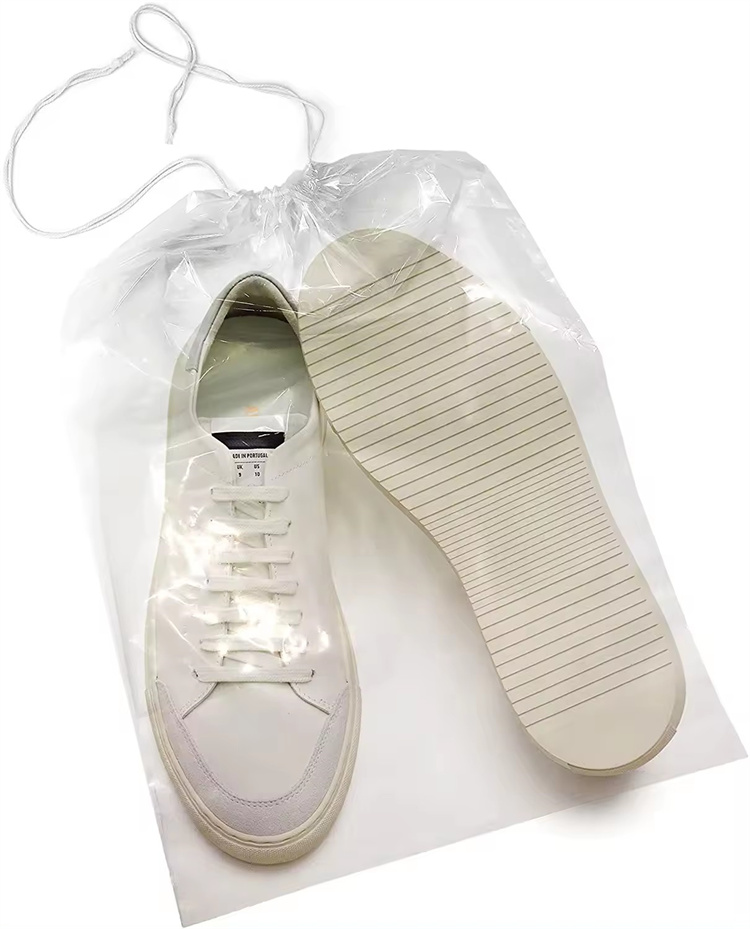 2mil Clear Plastic Travel Shoe Bags