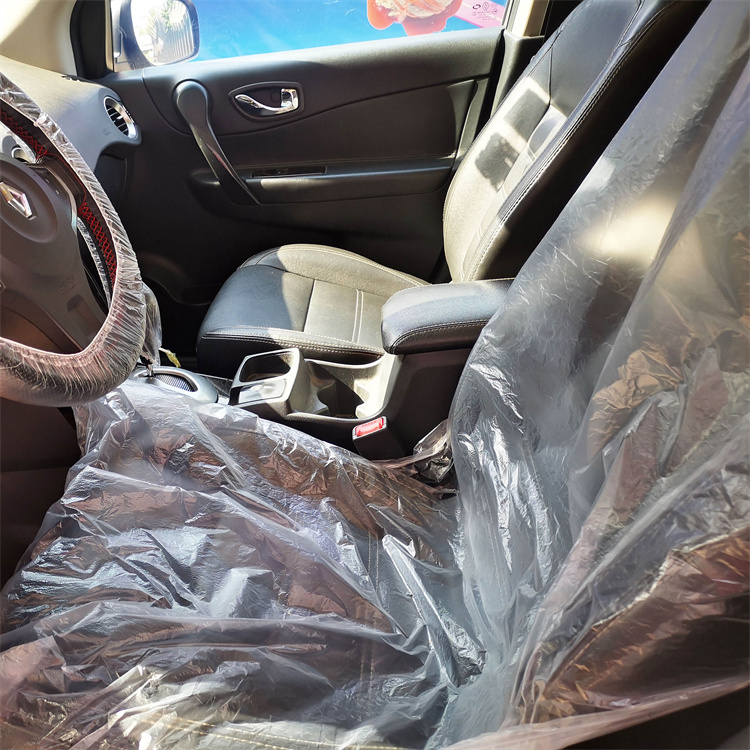plastic film car seats cover