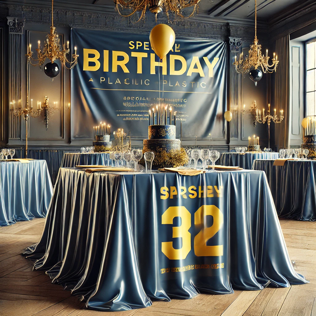 High-End Plastic Tablecloth for Special Themed Birthday